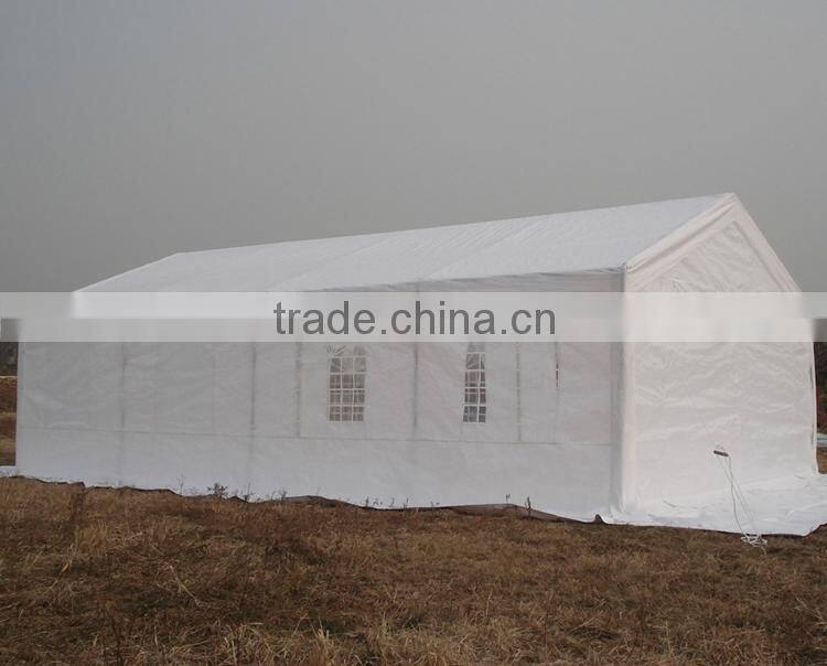 2015 hot selling 4x8m white party tents with PVC cover and strong steel frame