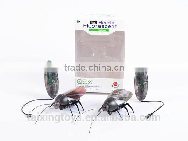 Educational ABS Kids Infrared R/C Beetle Animal with Light Toys