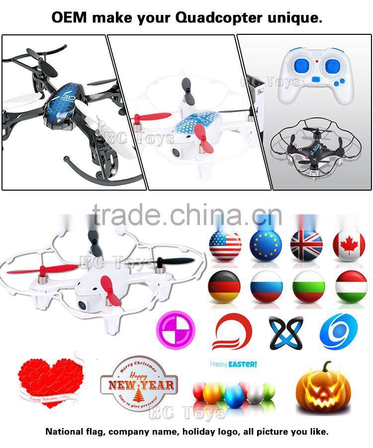 Can customized logo brand promotion unique OEM quadcopter toy drone.