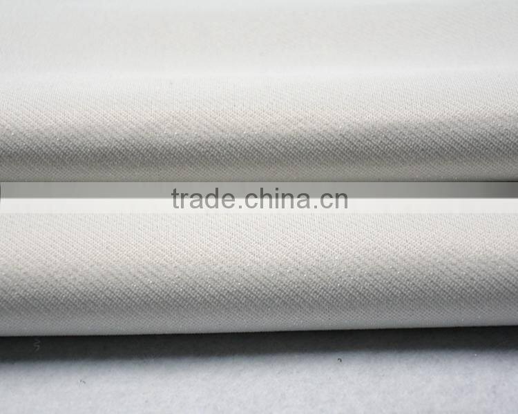 Jiufan Textile Twill Knit Polyester Spandex Lurex Metallic Fabrics for Garment