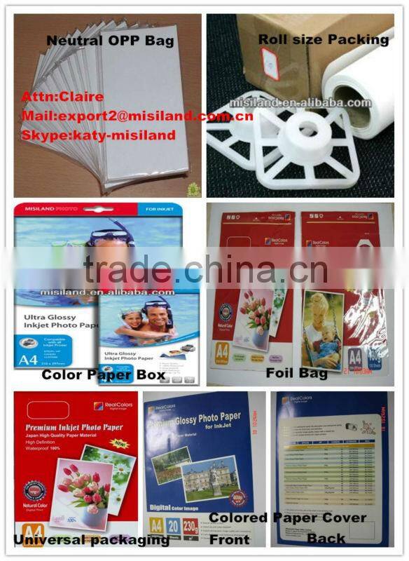 360gsm non-waterproof high glossy inkjet cotton canvas(water dye&pigment ink)