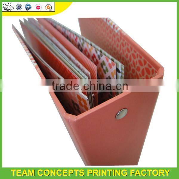 Paper board material ring binder portfolio