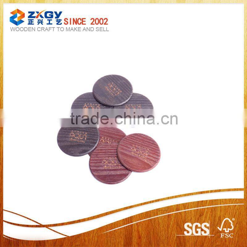 Painted Round Wooden Craft Ornaments