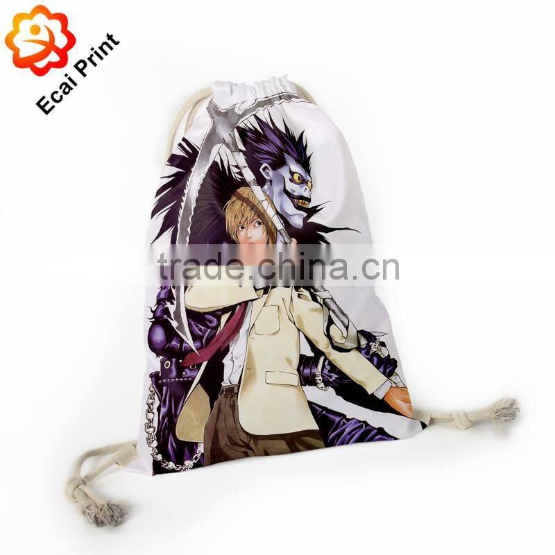 2016 high quality custom printed cinch backpack bag