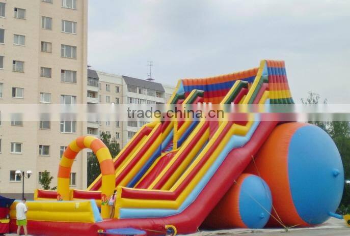 hot sale giant inflatable colourful slide game for kids