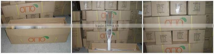 Standard height adjustable aluminum underarm crutches