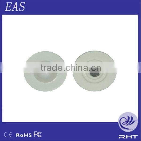 Newly Anti-theft devices Round RF Hard Tags with Small Square Magnetic Clothing Tags 8.2Mhz