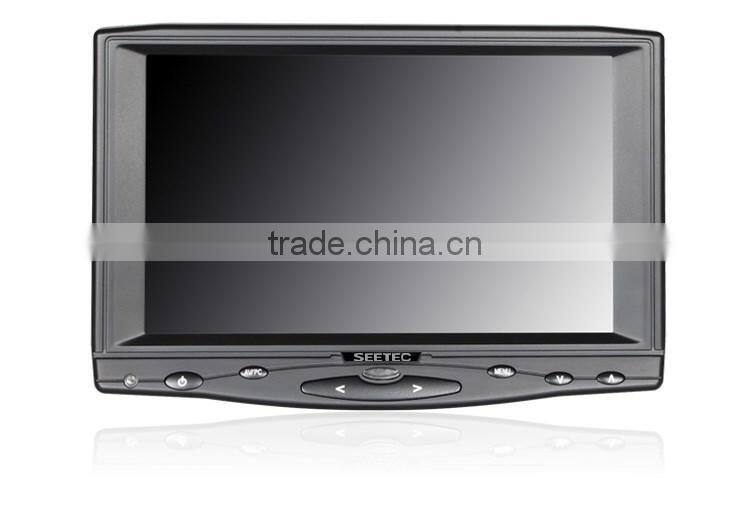 7 inch small and poratble public monitor with HDMI VGA input 4-wire resistive touch