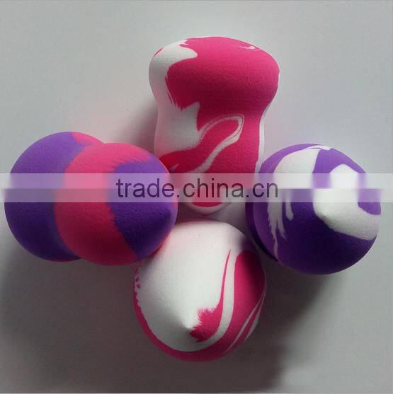 Many colour stripe non-latex cosmetic sponge cosmetic powder puff for blender