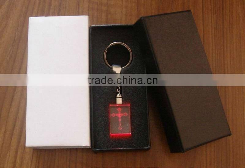 2013 new hot sale popular led crystal keychain