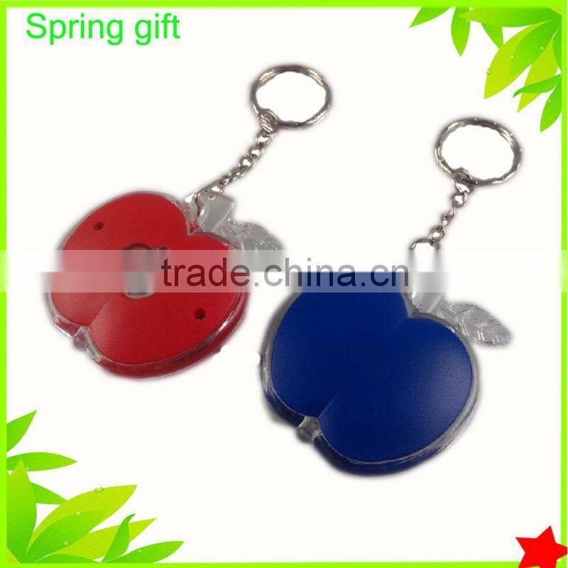 promotion gift apple keychain , led light keychain