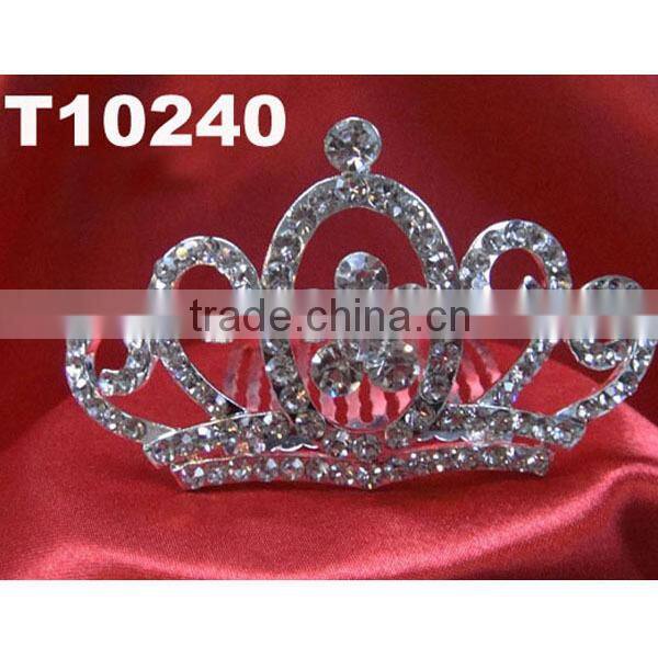 girls mini rhinestone tiara crown wholesale