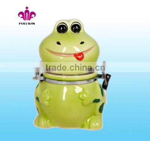 Ceramic Cow Clip airtight lids canister
