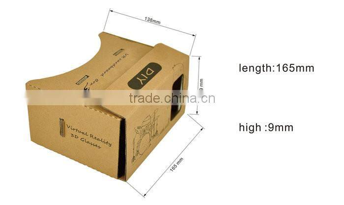 simple portable vr box 3d glasses for normal tv