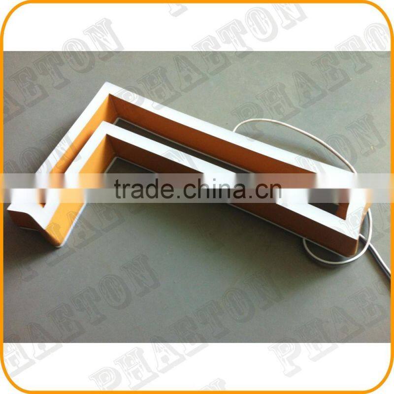 hot selling face lit and halo lit LED acrylic sign