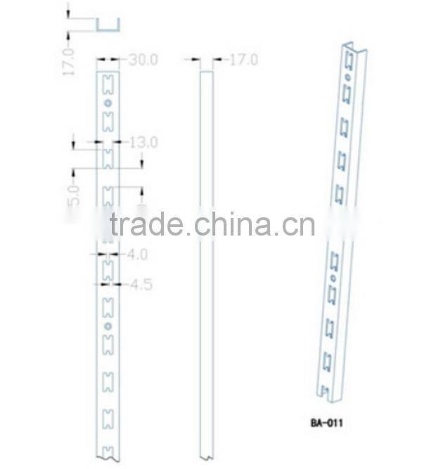 Chrome Plating H Channel/Upright for Shopping Mall