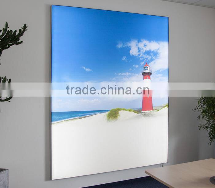 Indoor Slim Aluminous Frameless Free Standing Tension LED Fabric Display