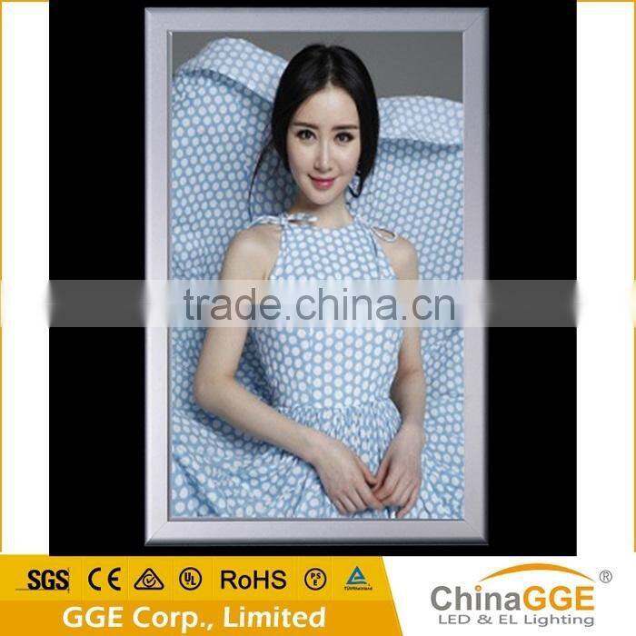 Advertising light boxes aluminium frame slim LED light box