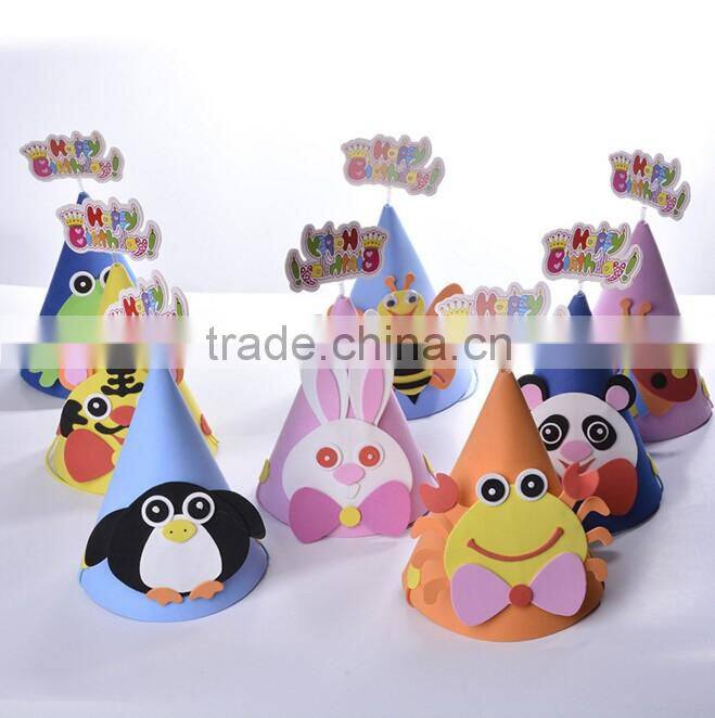 Birthday party paper cone hat, kids birthday hat decoration HC005