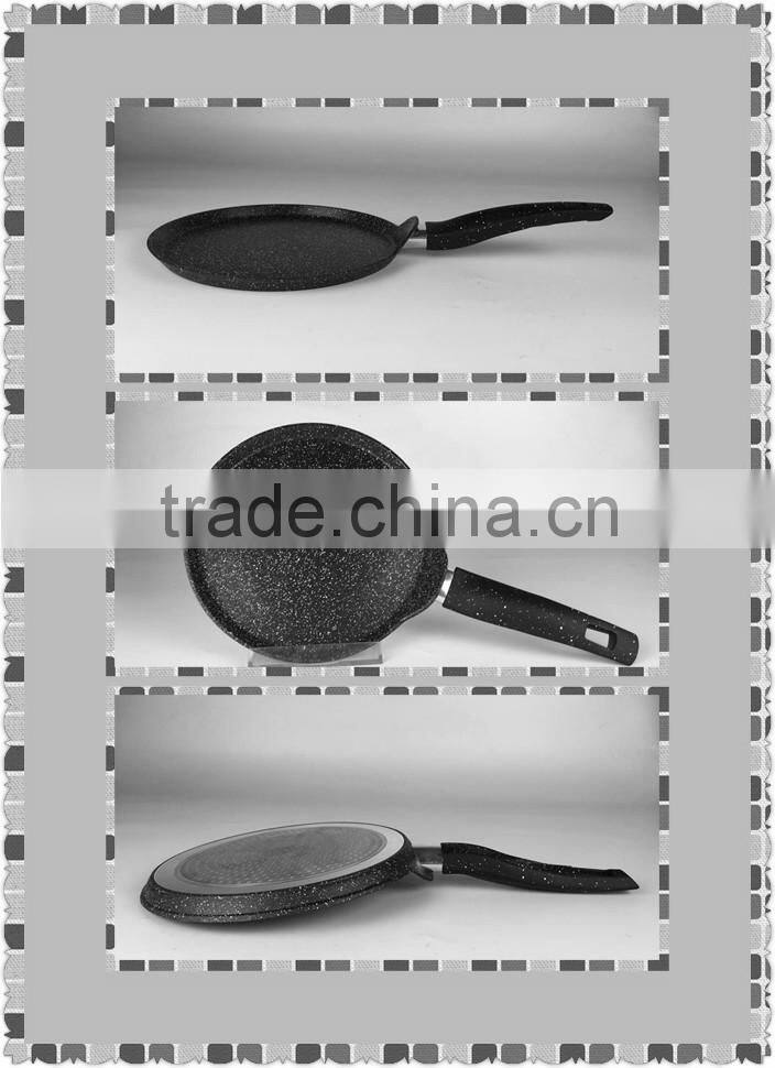 black marble coating forged pancake pan