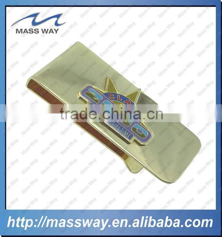 personalized unique custom metal gold money clip