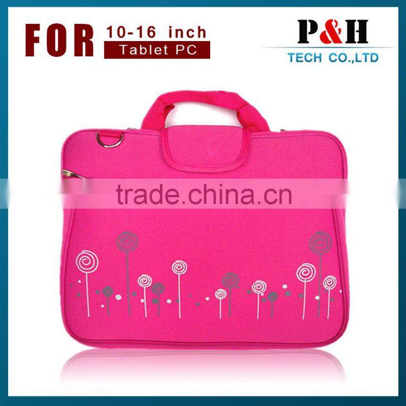 New products 2015 custom document neoprene laptop case, unisex gender neoprene laptop bag