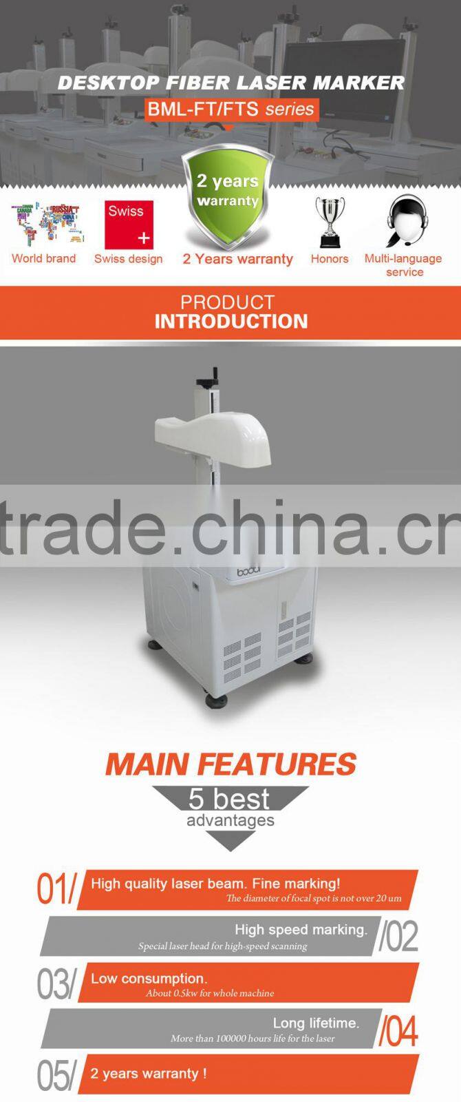 desktop fiber laser marking cutting machine for sheet metal