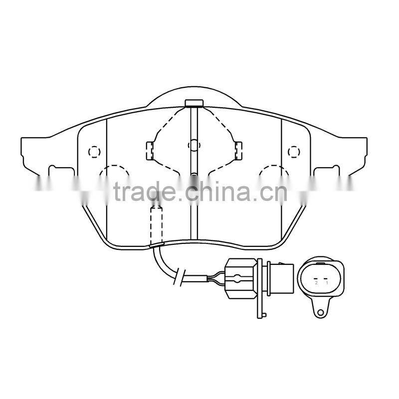 D915-7796 FDB1765 brake pads for VW Magotan EOS Passat auto car brake pads supplier for AUDI A3 A6L