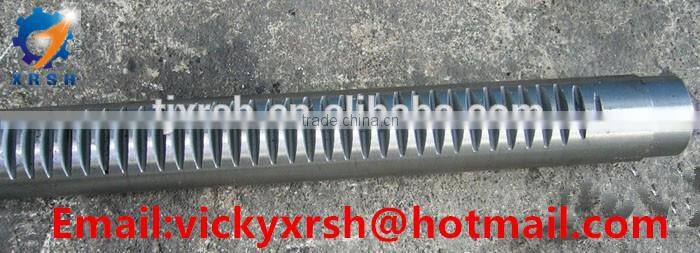 Customized C45 steel round gear rack