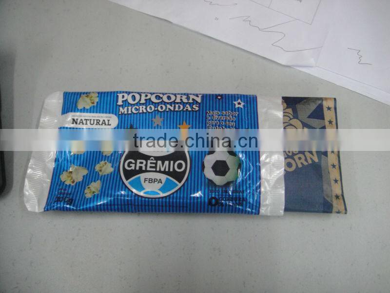 Automatic microwave popcorn pouch filling and sealing packing machine