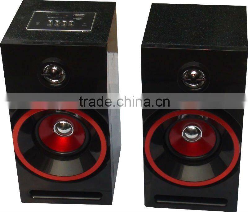good price USB SD FM bluetooth radio speaker,2.0 active speaker subwoofer speaker