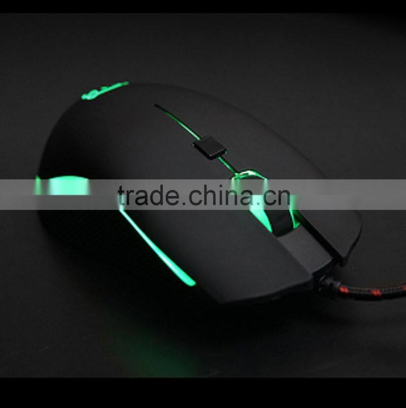 V40-4000DPI Optical Programmable Wired Gaming Mouse for PC/Laptop/Desktop, LED Colors, 6 Buttons