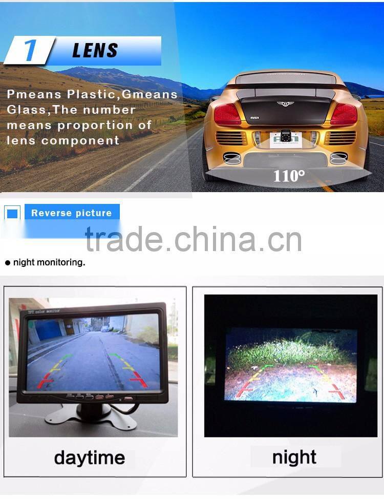 Latest Quad Shape 1089/3089 CCD /7070 RCA Video rear camera for Universial car
