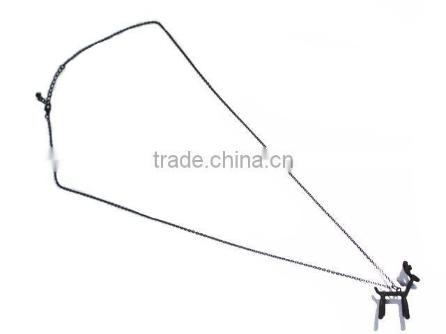 Lovely metal cat shapes pendant chain necklace
