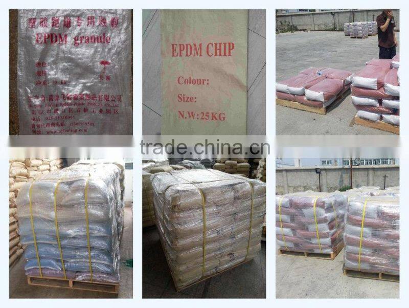 EPDM rubber granules/polyurethane binder rubber granules for athletic tracks-G-Y-151221-1