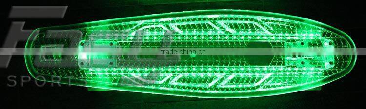 Fasy cheapest durable plastic PC skateboard