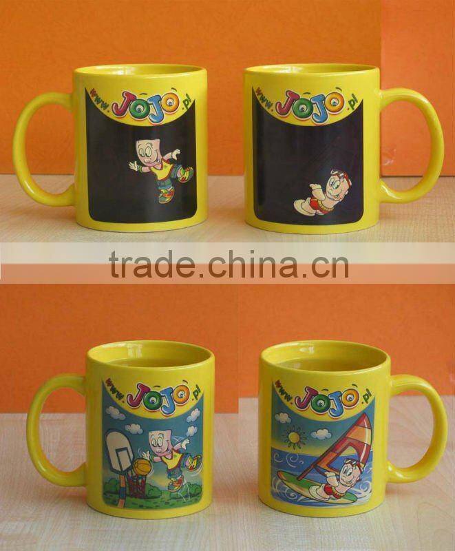 11oz Change Color Mug ,black colour changing mug