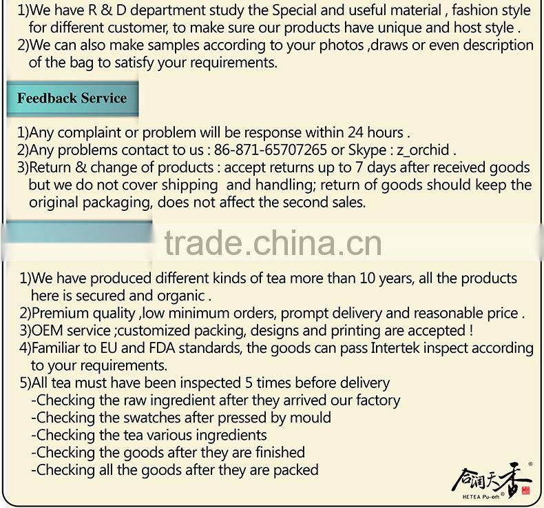 diuretics arabic tea leaves yunnan healthy rose puer teabag