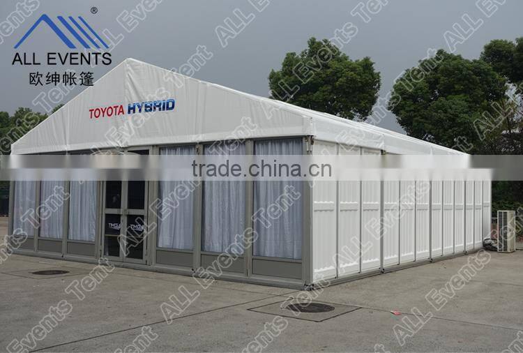 Outdoor party tent with ABS solid walls or glass walls
