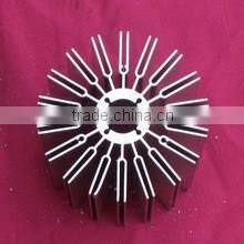 extruded aluminium profile led heat sinks/ aluminum heat sink shapes/ profiles led aluminum circular extrusion heat sink