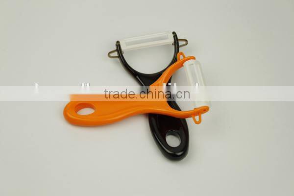 Ceramic Peeler with various optional colors, vegetable and fruit peelers with ABS or PP hanlde for kitchen use
