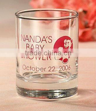 2015 new design glass decal cup