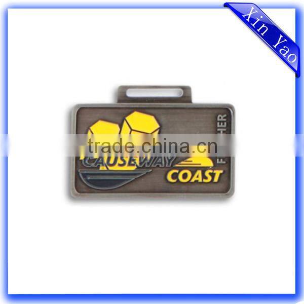 Promotion zinc alloy engraved sport custom design medal
