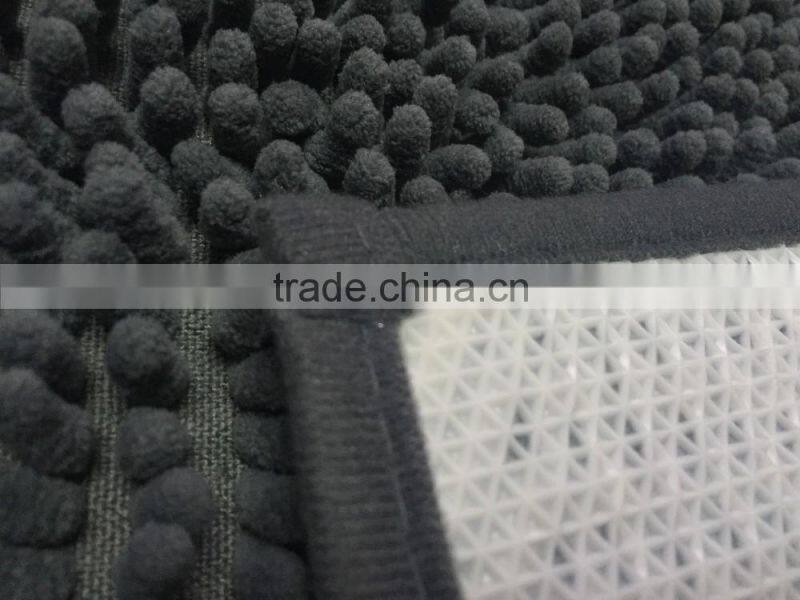 100% polyester microfiber chenille rug
