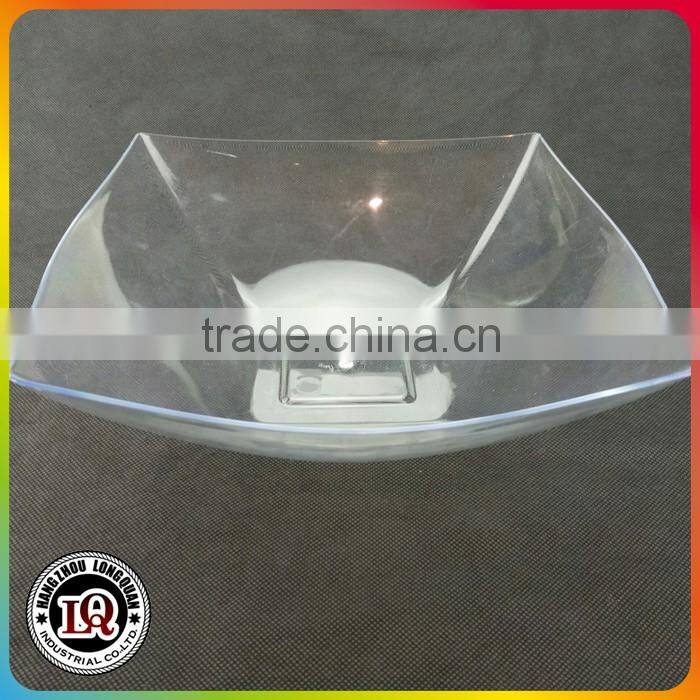 Clear Disposable Plastic Square Dinnerware Bowl