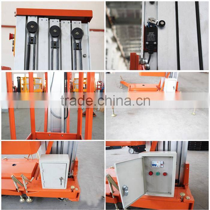 12m aluminium hydraulic alloy lifting platforms