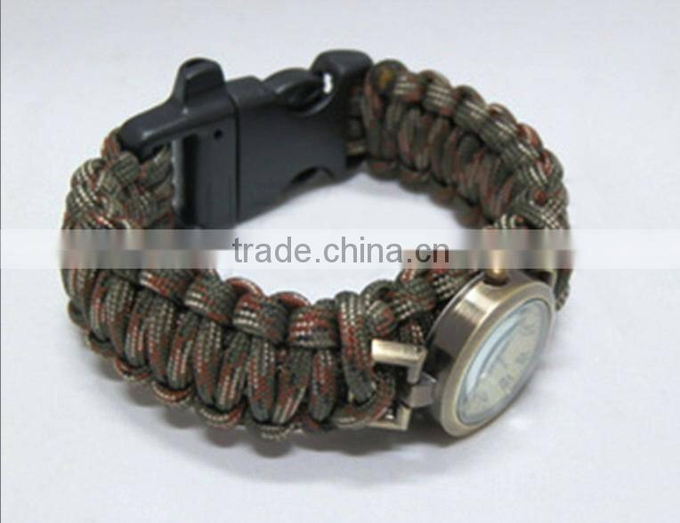 survival bracelet with lighter