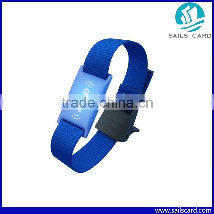 Proximity rfid nylon wristband Smart bracelet with custom logo