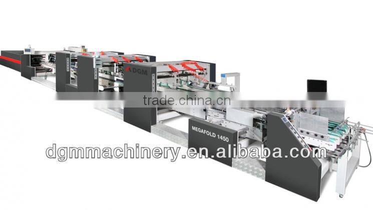 MEGAFOLD 1450-PC high speed 4 6 corner used folder gluer machine