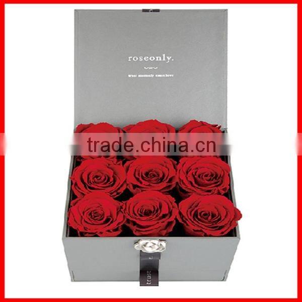 wholesale clear fancy flower box,customized flower packaging box with a reasonable price